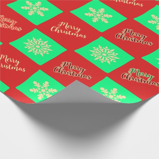 Ichimatsu Christmas Pattern Cadeaupapier (Hoek)