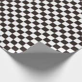 Ichimatsu japan traditioneel zwart patroon cadeaupapier (Hoek)