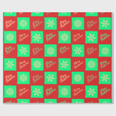 Ichimatsu Kerstpatroon Cadeaupapier (Vlak)