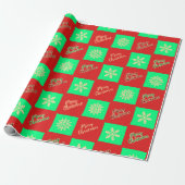 Ichimatsu Kerstpatroon Cadeaupapier (Uitgerold)