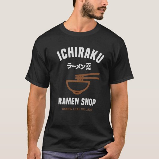 Ichiraku Ramen Winkelen Verborgen Leaf Village Jap T-shirt (Voorkant)