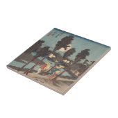 Ichiryusai Hiroshige-Tegel Tegeltje (Zijkant)