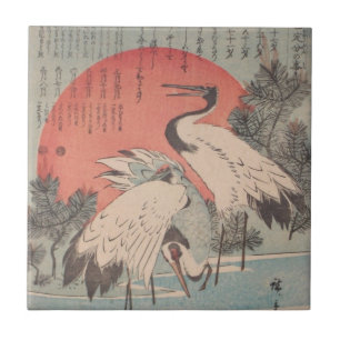 Ichiryusai Hiroshige Tile Tegeltje