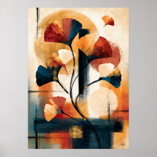Icho Ginkgo Tak Japanse Grafische Modernistische B Poster