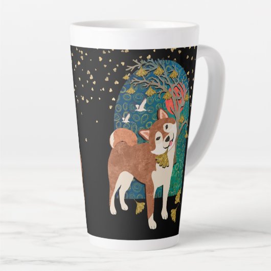 ICHO SHIBA omwikkelt ontwerp-mok Latte Mok (Rechterhoek)