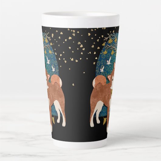 ICHO SHIBA omwikkelt ontwerp-mok Latte Mok (Voorkant)