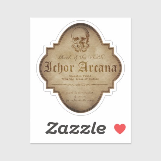 Ichor Arcana Blood of Wraith Apothecary DC Sticker (Vel)