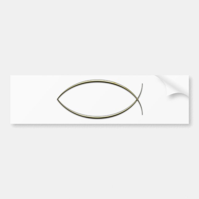 Ichthus Bumpersticker (Voorkant)