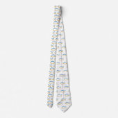 Ichthus | Christelijk visgerei en grondpatroon Stropdas (Achterkant)