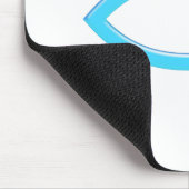 Ichthus - Christelijk vissymbool - blauw Muismat (Hoek)