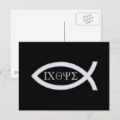Ichthus - Christelijk vissymbool Briefkaart (Voorkant / Achterkant)