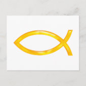 Ichthus - Christelijk vissymbool Briefkaart (Voorkant)