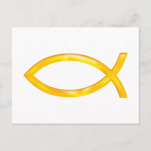 Ichthus - Christelijk vissymbool Briefkaart (Voorkant)