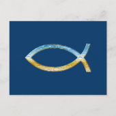 Ichthus | Christelijk vissymbool Briefkaart (Voorkant)