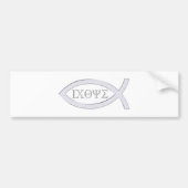 Ichthus - Christelijk vissymbool Bumpersticker (Voorkant)