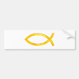 Ichthus - Christelijk vissymbool Bumpersticker