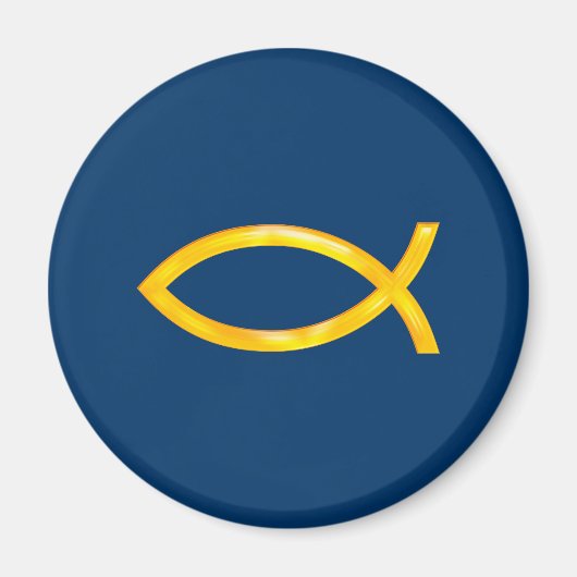 Ichthus - Christelijk vissymbool Magneet (Voorkant)