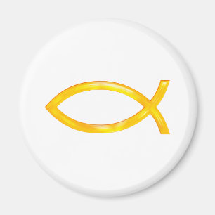 Ichthus - Christelijk vissymbool Magneet