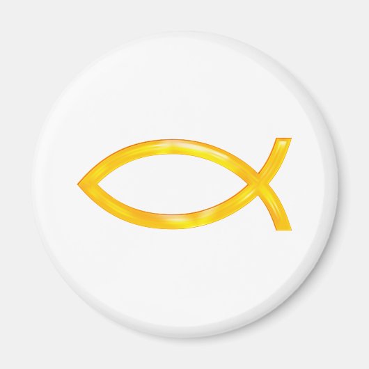 Ichthus - Christelijk vissymbool Magneet (Voorkant)