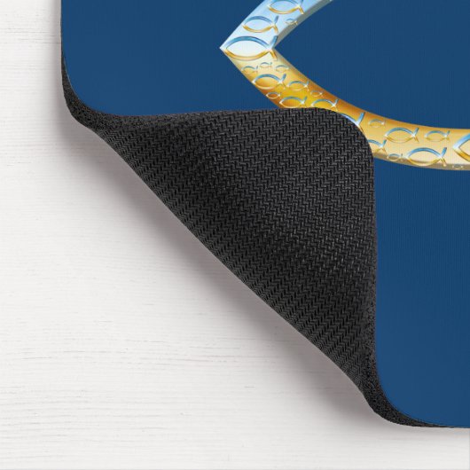 Ichthus - Christelijk visSymbool Sky & Ground Muismat (Hoek)