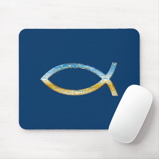 Ichthus - Christelijk visSymbool Sky & Ground Muismat (Met muis)