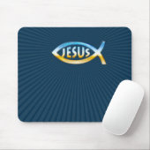 Ichthus - Christelijk visSymbool Sky & Ground Muismat (Met muis)