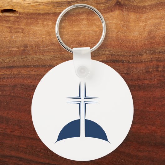 Ichthus - Christelijk vissymbool Sleutelhanger (Voorkant)