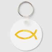 Ichthus - Christelijk vissymbool Sleutelhanger (Voorkant)