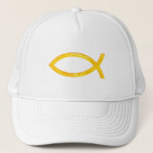 Ichthus - Christelijk vissymbool Trucker Pet (Voorkant)