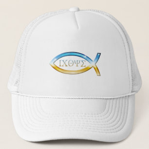 Ichthus - Christelijk vissymbool Trucker Pet