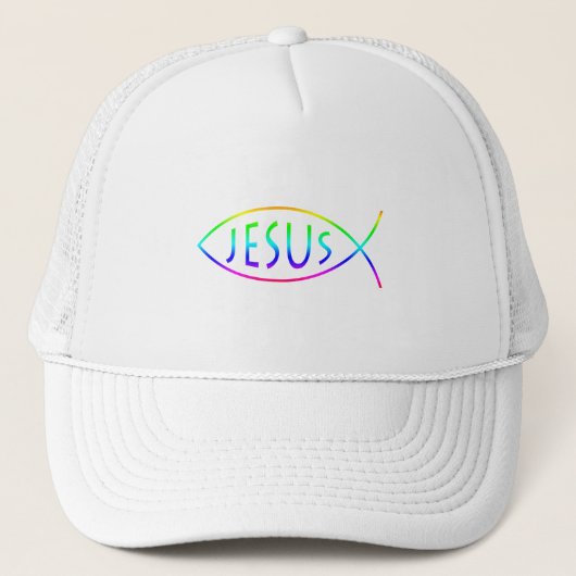 Ichthus - Christelijk vissymbool Trucker Pet (Voorkant)