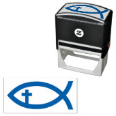 Ichthus | Christelijk vissymbool Zelfinktende Stempel (In situ)