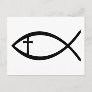 Ichthus Christelijke vis Briefkaart