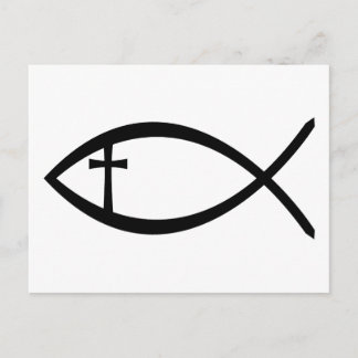Ichthus Christelijke vis Briefkaart