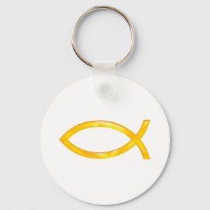 Ichthus - Christelijke vissymbool Sleutelhanger
