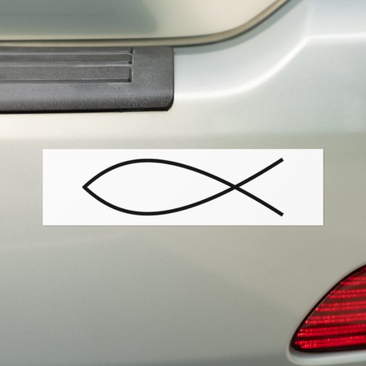 Ichthus Fish Bumpersticker (Op auto)