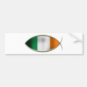Ichthus - Ierse vlag Bumpersticker (Voorkant)