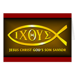 ICHTHUS: Jezus Fish Symbool