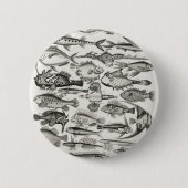 Ichthyologiechthyology, fish, oceanica, ichtyoloog ronde button 5,7 cm (Voorkant)