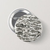 Ichthyologiechthyology, fish, oceanica, ichtyoloog ronde button 5,7 cm (Voorkant /achterkant)