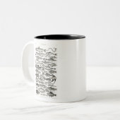 Ichthyologiechthyology, fish, oceanica, ichtyoloog tweekleurige koffiemok (Voorkant links)