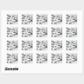 Ichthyology Osseous Fishes Vierkante Sticker (Vel)