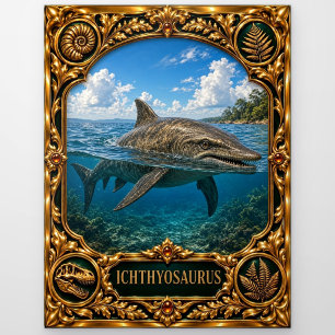 Ichthyosaurus, Juweel Erfstuk Kunst Briefkaart