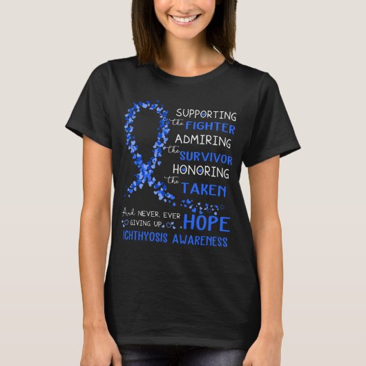 Ichthyosis Warrior Ondersteunende Strijder T-shirt (Voorkant)
