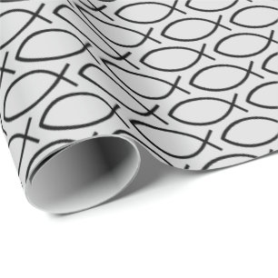 Ichthys Christelijk Symbool Patroon Cadeaupapier