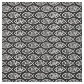 Ichthys Christelijk Symbool Patroon Stof (Swatch)