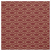 Ichthys Christelijk Symbool Patroon Stof (Swatch)