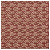 Ichthys Christelijk Symbool Patroon Stof (Swatch)