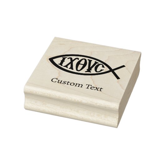 Ichthys Christelijk symbool Rubberstempel (Stempel)