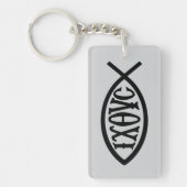 Ichthys Christelijk symbool Sleutelhanger (Voorkant)